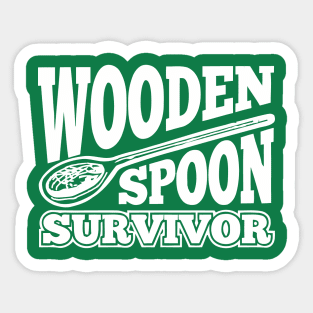 Wooden Spoon Survivor Sticker
